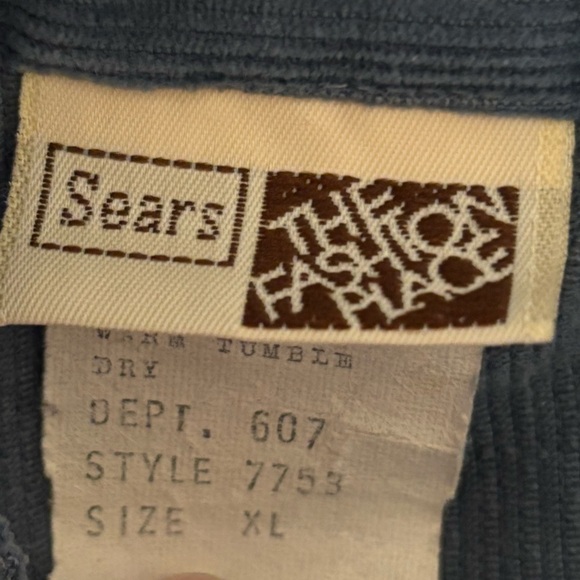 Vintage 70s Sears Victorian Edwardian Style Ruffled Teal Blue Blouse - XL - Picture 10 of 10